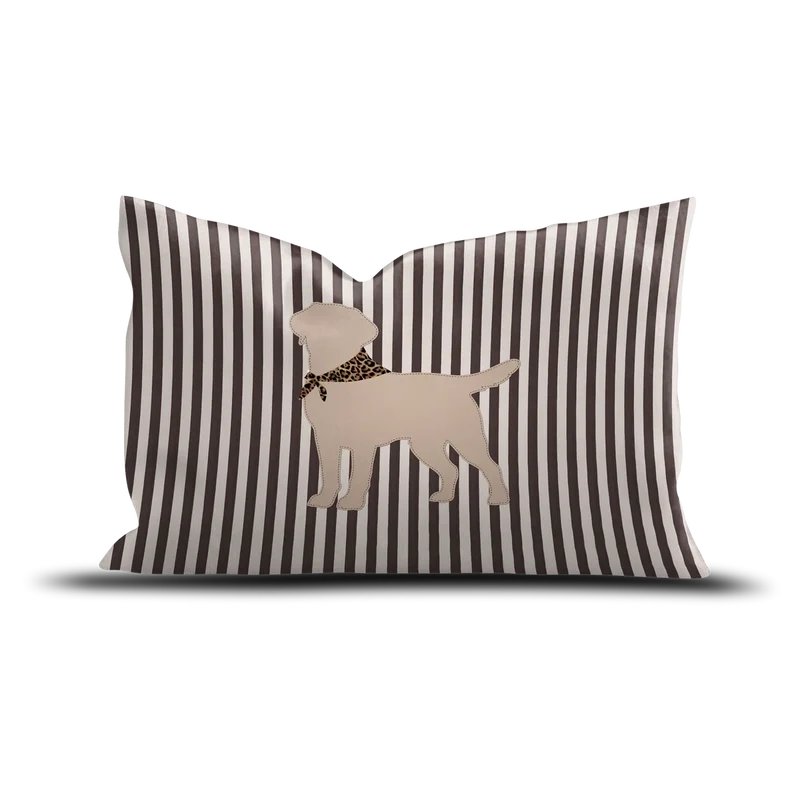 COUSSIN VELOURS LABRADOR STRIPES - 40X60CM