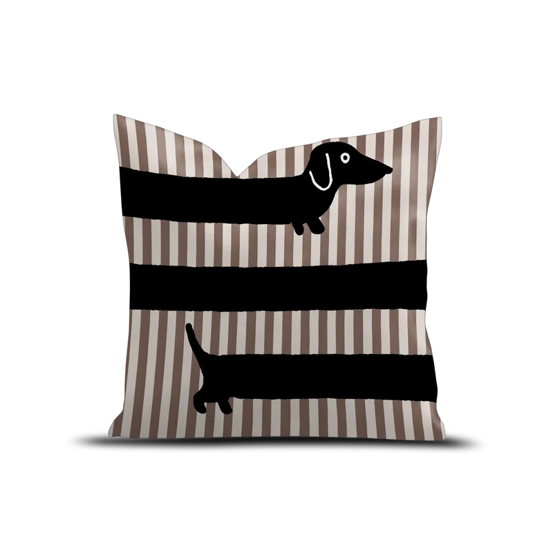 COUSSIN VELOURS LONG TECKEL - 45x45CM