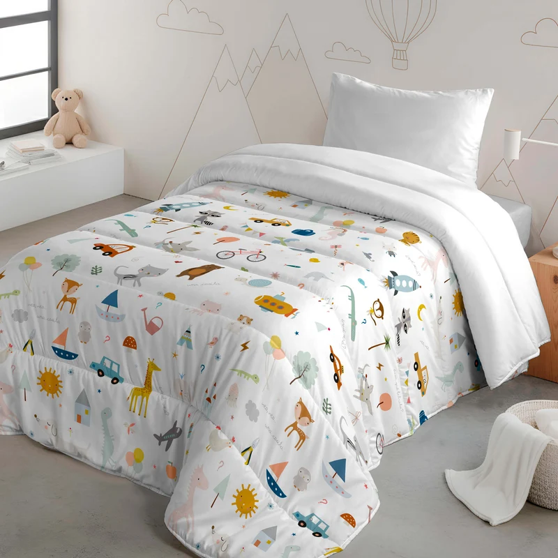EDREDÓN NÓRDICO ESTAMPADO INFANTIL VEO VEO