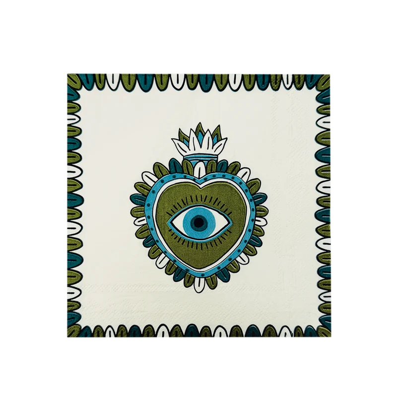 SERVIETTE PAPIER - EX-VOTO VERT