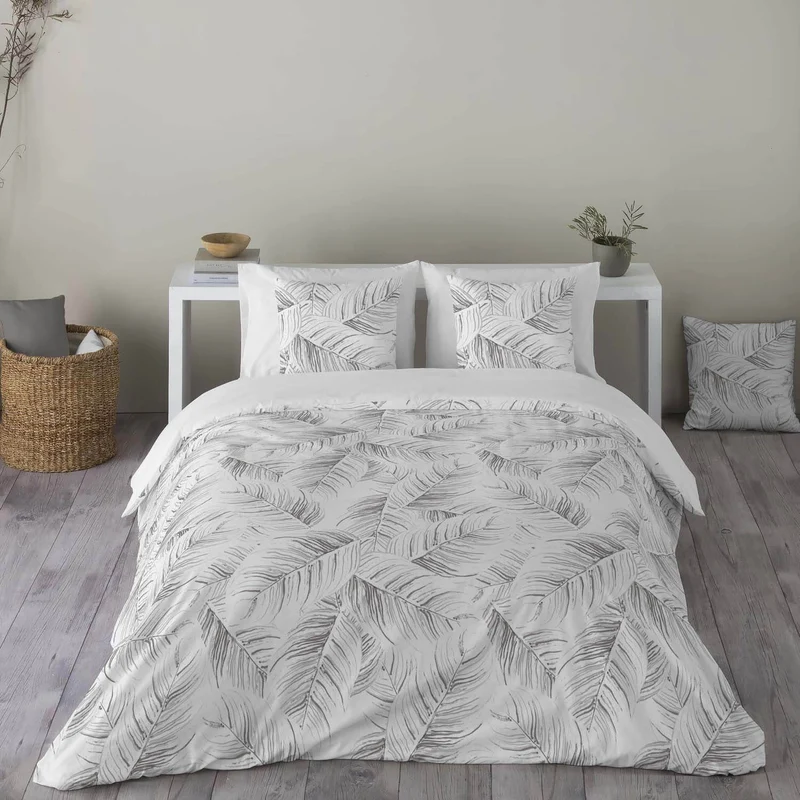FUNDA NÓRDICA ESTAMPADA ACANTO STONE 100% ALGODÓN