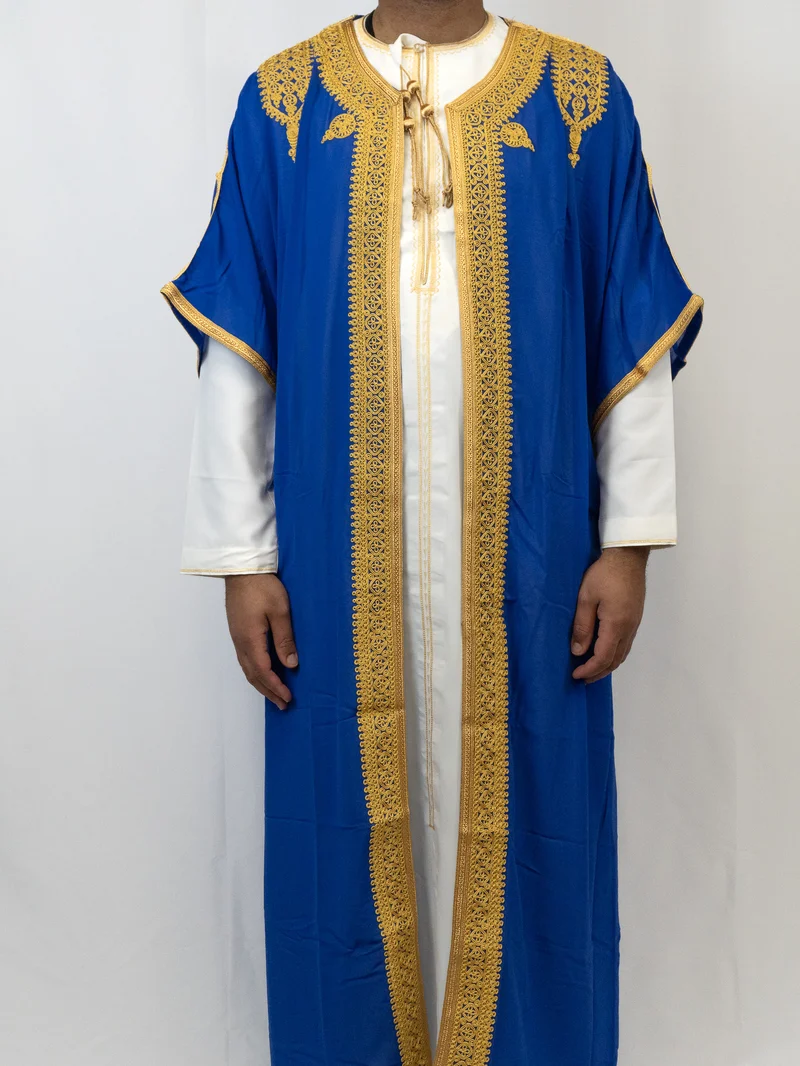 BUSHTI marocain bleu roi