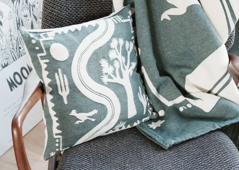 Housse de coussin en coton - Kipli x Coline