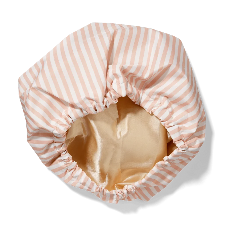 Bonnet de douche doublé de satin