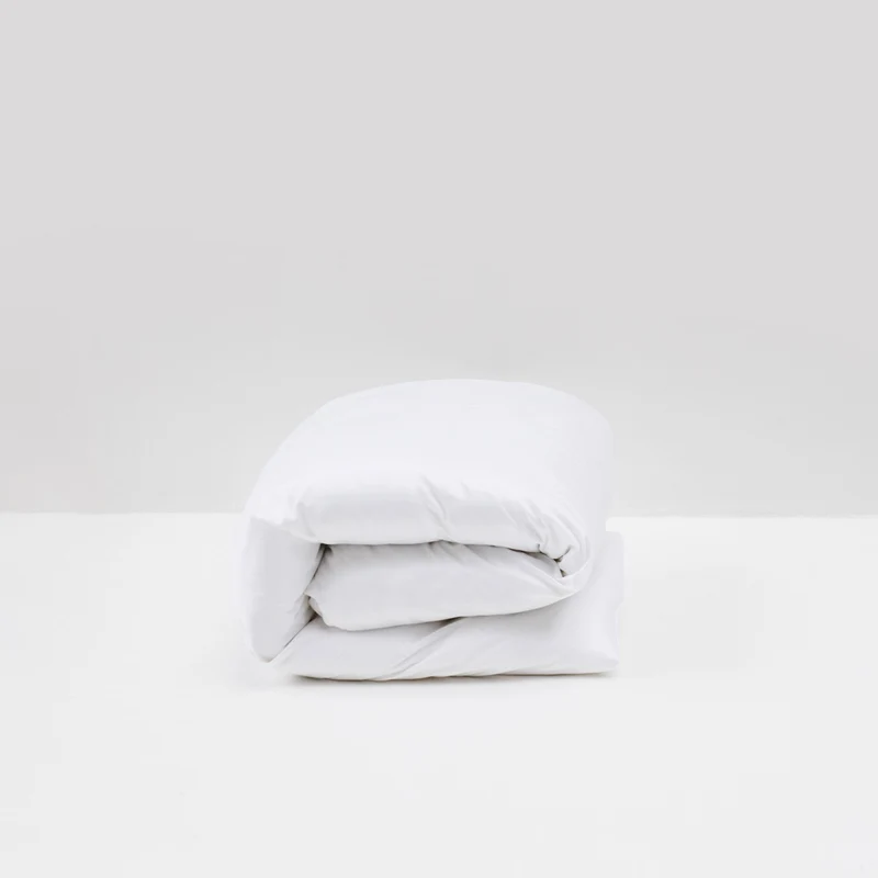 Housse de couette en satin coton égyptien 300 fils • Blanc