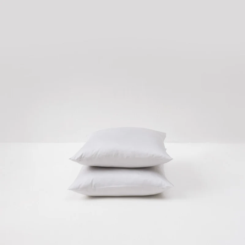 2 taies d'oreiller en satin de coton égyptien 300 fils • Gris Galet