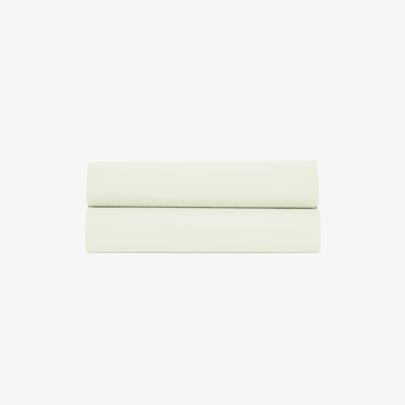 Drap Plat Percale de Coton 80 fils ivoire
