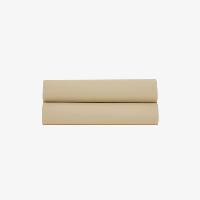 Drap Plat Percale de Coton 80 fils ficelle