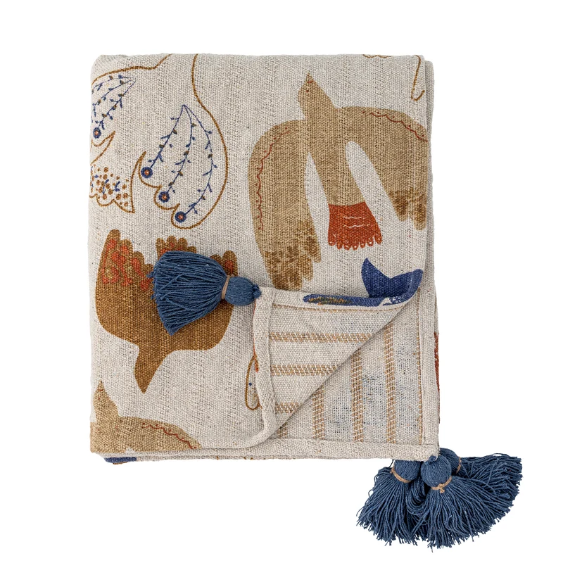 PLAID ANNIVERSARY COTON RECYCLE - BLEU