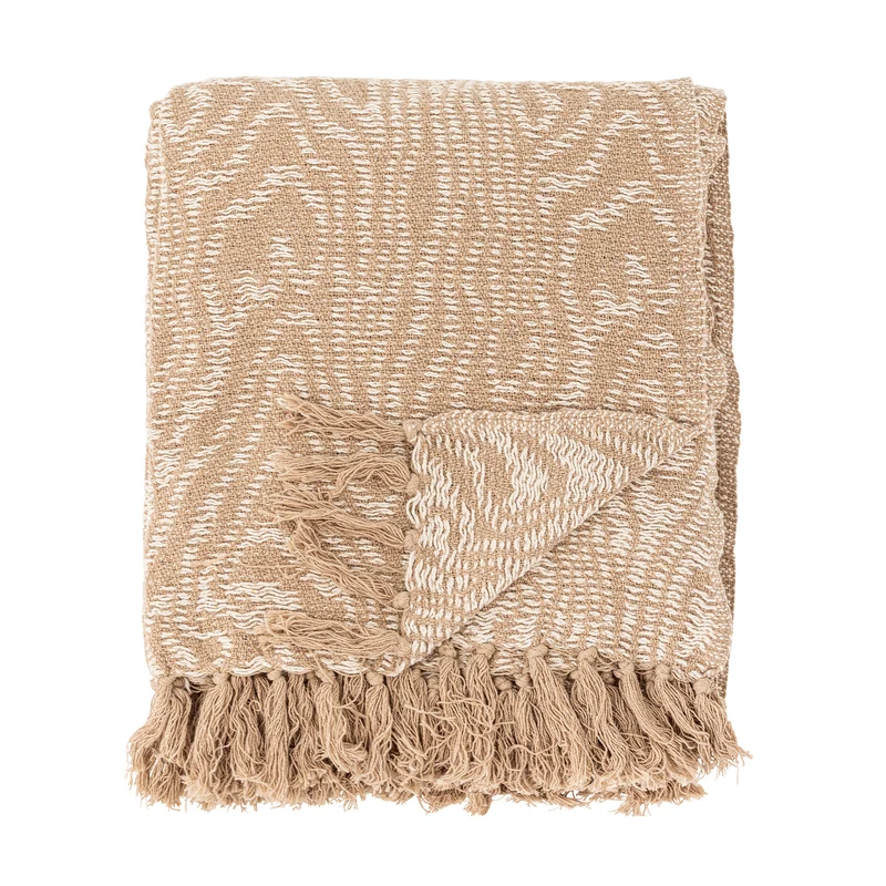 PLAID OKAPI COTON RECYCLE - MARRON