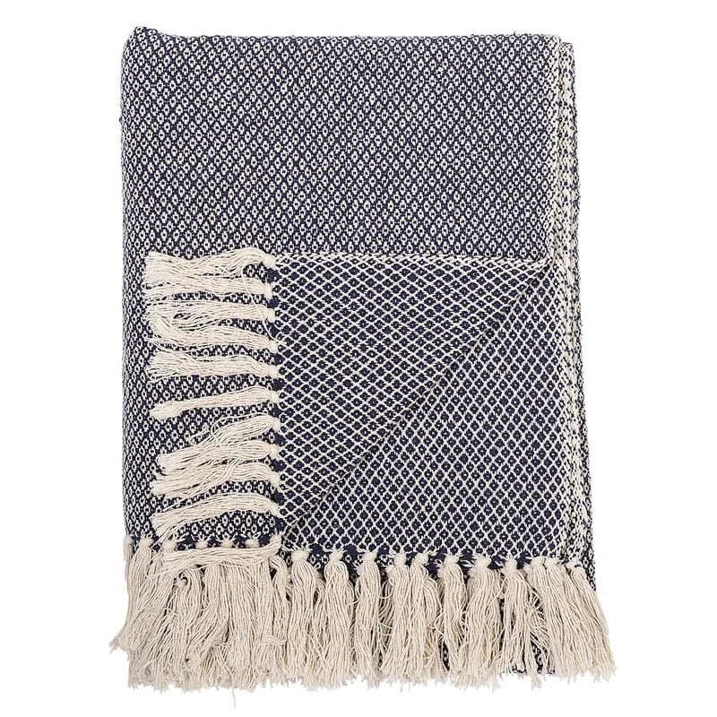 PLAID BARRY COTON RECYCLE - BLEU