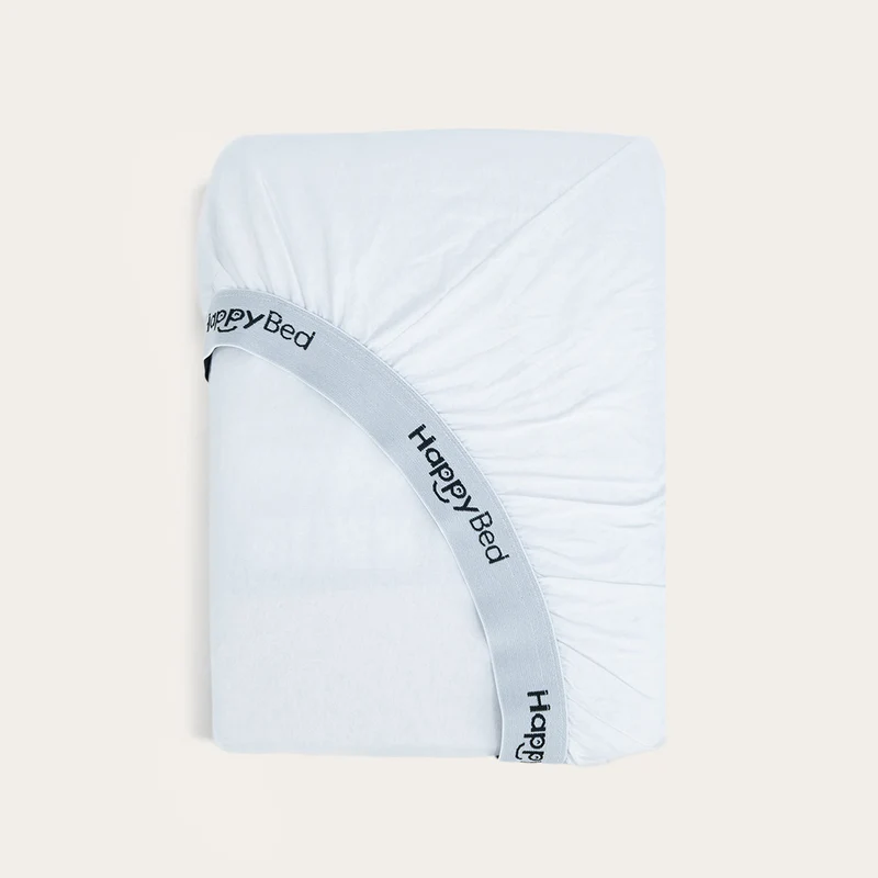 HappyBed Hoeslaken | Katoen | Jersey White