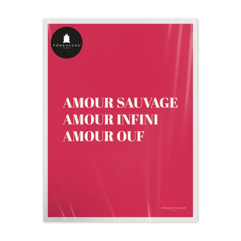 AFFICHE 30x40CM - AMOUR OUF