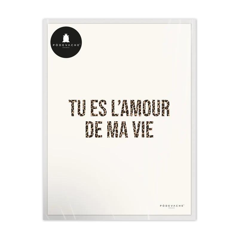 AFFICHE 30x40CM - L'AMOUR DE MA VIE