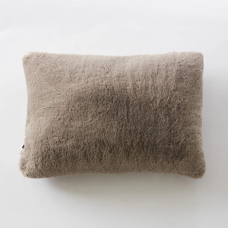 SWEN - coussin fausse fourrure Loutre