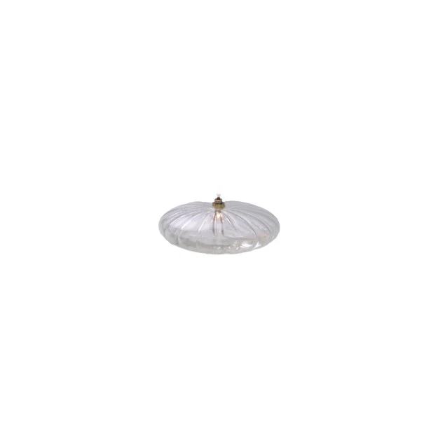 ELLIPSE Lampe à huile striée transparente M