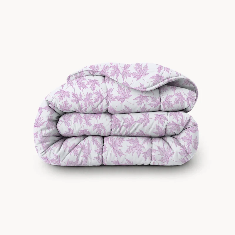 HappyBed Dekbed | Violet Leaves | Voor het hele jaar
