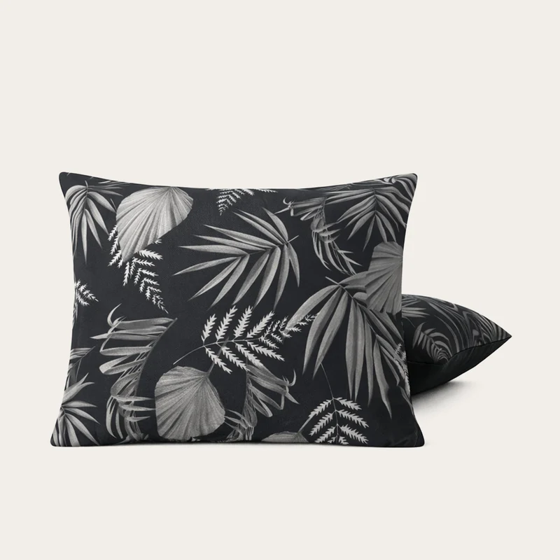 Kussenslopen | Original Prints | Black Leaves | Set van 2