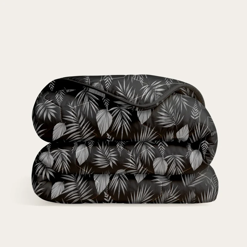 Wasbaar All Season Dekbed | Original Prints | Black Leaves